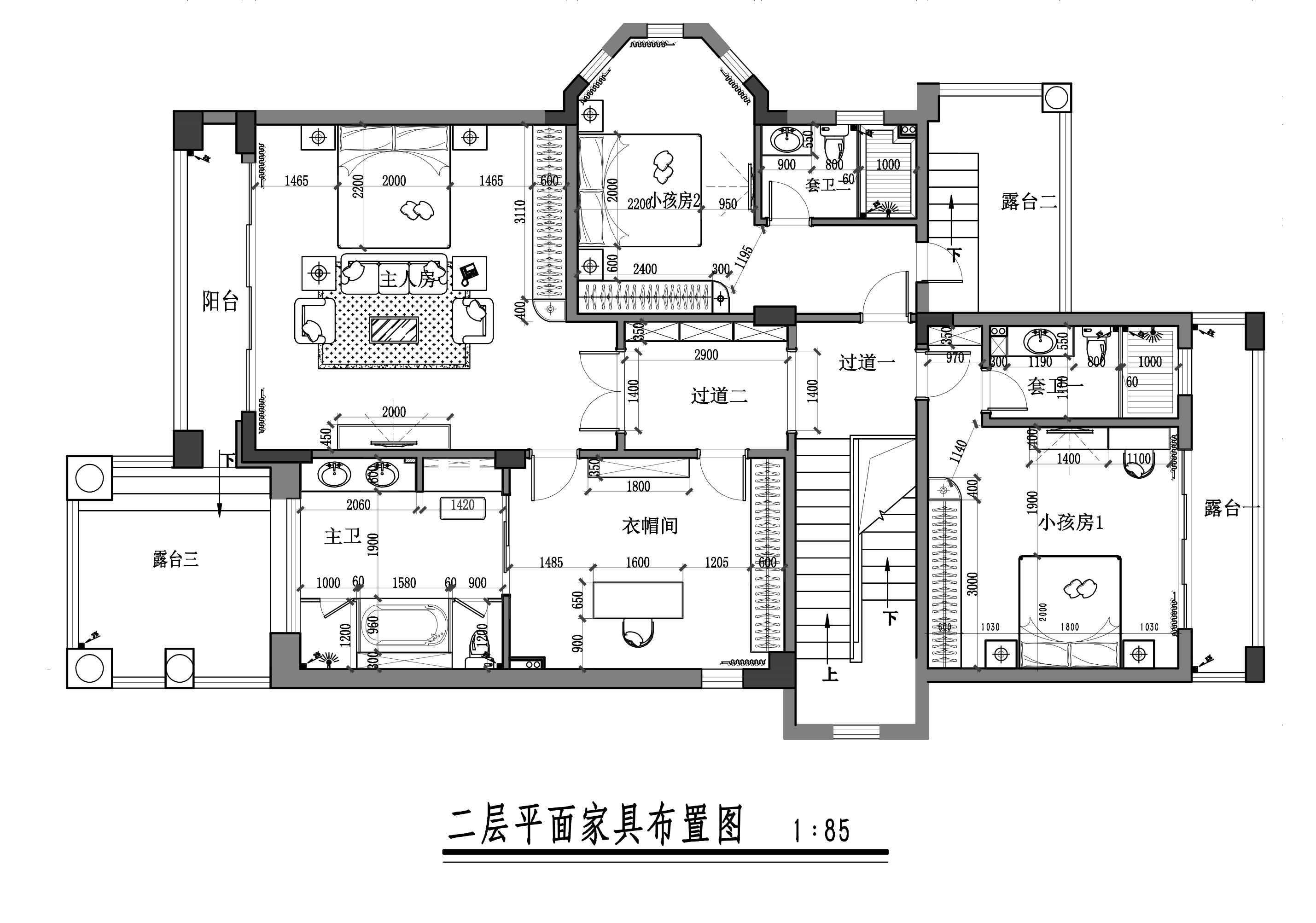 二层家具布置图